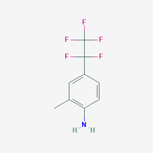 molecular formula C9H8F5N B2575664 2-甲基-4-(五氟乙基)苯胺 CAS No. 226979-96-0