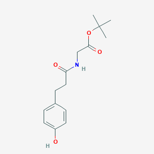 molecular formula C15H21NO4 B2575672 叔丁基 2-[3-(4-羟基苯基)丙酰氨基]乙酸酯 CAS No. 2580230-39-1