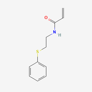 molecular formula C11H13NOS B2575674 N-(2-苯基硫代乙基)丙-2-烯酰胺 CAS No. 1183765-55-0