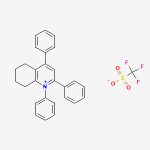 1,2,4-Triphenyl-5,6,7,8-tetrahydroquinolinium trifluoromethanesulfonate
