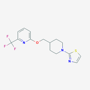 2-{[1-(1,3-Thiazol-2-yl)piperidin-4-yl]methoxy}-6-(trifluoromethyl)pyridine
