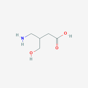 molecular formula C5H11NO3 B2575691 4-Amino-3-(hydroxymethyl)butanoicacid CAS No. 1026172-50-8