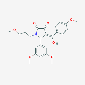 5-(3,5-dimethoxyphenyl)-3-hydroxy-4-[(4-methoxyphenyl)carbonyl]-1-(3-methoxypropyl)-1,5-dihydro-2H-pyrrol-2-one