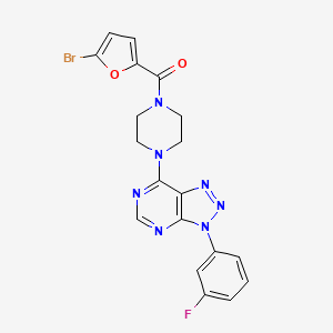(5-bromofuran-2-yl)(4-(3-(3-fluorophenyl)-3H-[1,2,3]triazolo[4,5-d]pyrimidin-7-yl)piperazin-1-yl)methanone