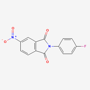 2-(4-fluorophenyl)-5-nitro-2,3-dihydro-1H-isoindole-1,3-dione