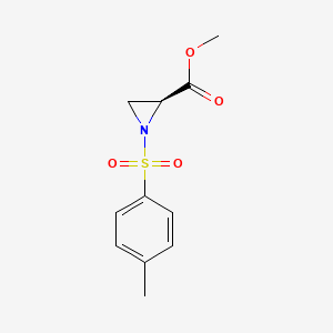 molecular formula C11H13NO4S B2575715 (S)-甲基 1-甲苯磺酰基氮丙啶-2-羧酸酯 CAS No. 105424-75-7