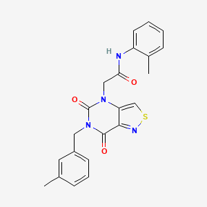 2-(6-(3-methylbenzyl)-5,7-dioxo-6,7-dihydroisothiazolo[4,3-d]pyrimidin-4(5H)-yl)-N-(o-tolyl)acetamide