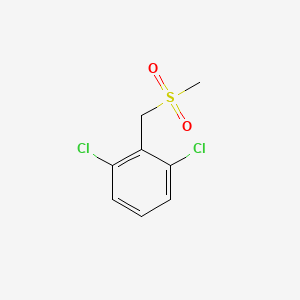 molecular formula C8H8Cl2O2S B2575731 1,3-Dichloro-2-(methylsulfonylmethyl)benzene CAS No. 20018-02-4