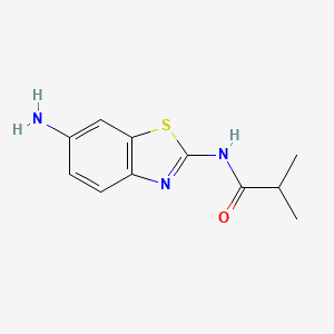 N-(6-Amino-1,3-benzothiazol-2-YL)-2-methylpropanamide