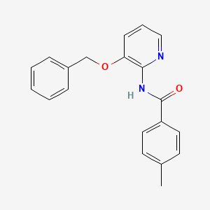 4-methyl-N-(3-phenylmethoxypyridin-2-yl)benzamide