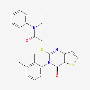 2-{[3-(2,3-dimethylphenyl)-4-oxo-3,4-dihydrothieno[3,2-d]pyrimidin-2-yl]sulfanyl}-N-ethyl-N-phenylacetamide