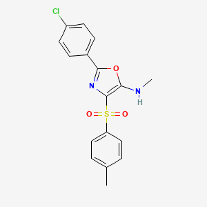 2-(4-chlorophenyl)-N-methyl-4-tosyloxazol-5-amine