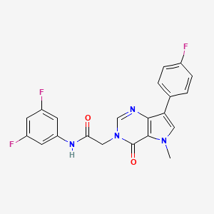 N-(3,5-difluorophenyl)-2-(7-(4-fluorophenyl)-5-methyl-4-oxo-4,5-dihydro-3H-pyrrolo[3,2-d]pyrimidin-3-yl)acetamide