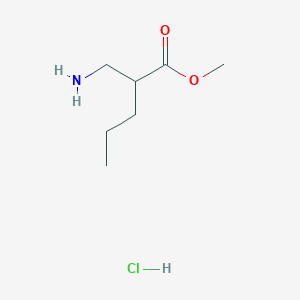Methyl 2-(aminomethyl)pentanoate;hydrochloride