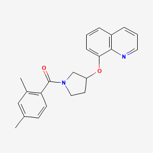 (2,4-Dimethylphenyl)(3-(quinolin-8-yloxy)pyrrolidin-1-yl)methanone