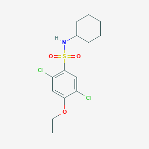 molecular formula C14H19Cl2NO3S B257578 2,5-dichloro-N-cyclohexyl-4-ethoxybenzenesulfonamide 