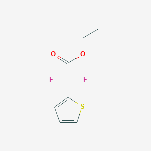 molecular formula C8H8F2O2S B2575780 2,2-二氟-2-(噻吩-2-基)乙酸乙酯 CAS No. 294182-00-6