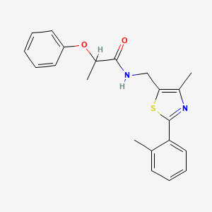 N-((4-methyl-2-(o-tolyl)thiazol-5-yl)methyl)-2-phenoxypropanamide