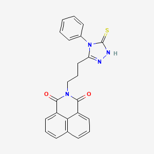2-[3-(4-phenyl-5-thioxo-4,5-dihydro-1H-1,2,4-triazol-3-yl)propyl]-1H-benzo[de]isoquinoline-1,3(2H)-dione