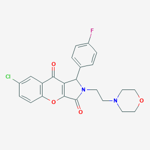 7-chloro-1-(4-fluorophenyl)-2-(2-morpholin-4-ylethyl)-1H-chromeno[2,3-c]pyrrole-3,9-dione