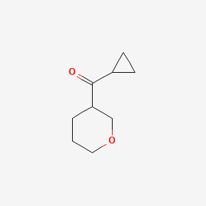 molecular formula C9H14O2 B2575802 3-Cyclopropanecarbonyloxane CAS No. 1472668-82-8