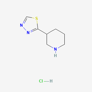 2-Piperidin-3-yl-1,3,4-thiadiazole;hydrochloride