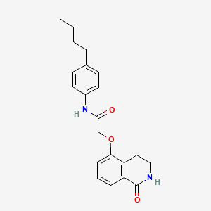 N-(4-butylphenyl)-2-[(1-oxo-3,4-dihydro-2H-isoquinolin-5-yl)oxy]acetamide