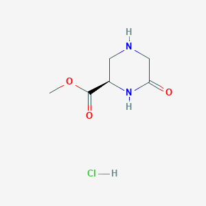 Methyl (2R)-6-oxopiperazine-2-carboxylate;hydrochloride