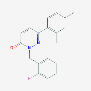 6-(2,4-Dimethylphenyl)-2-[(2-fluorophenyl)methyl]pyridazin-3-one