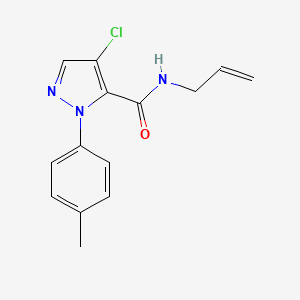 N-allyl-4-chloro-1-(4-methylphenyl)-1H-pyrazole-5-carboxamide