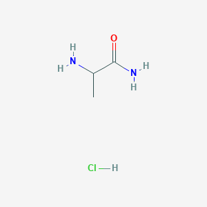 molecular formula C3H9ClN2O B2575830 2-Aminopropanamide hydrochloride CAS No. 71810-97-4; 80222-96-4