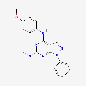 N~4~-(4-methoxyphenyl)-N~6~,N~6~-dimethyl-1-phenyl-1H-pyrazolo[3,4-d]pyrimidine-4,6-diamine