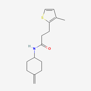 molecular formula C15H21NOS B2575843 N-(4-亚甲基环己基)-3-(3-甲基噻吩-2-基)丙酰胺 CAS No. 2320820-66-2