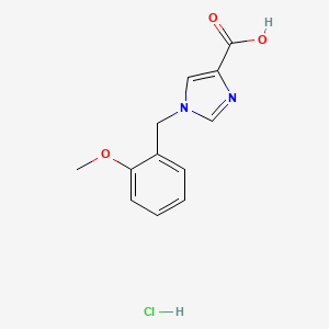 1-[(2-Methoxyphenyl)methyl]imidazole-4-carboxylic acid;hydrochloride