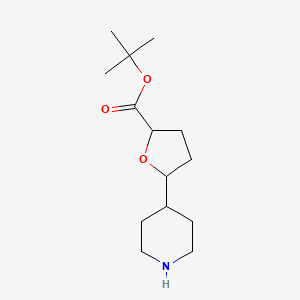 Tert-butyl 5-piperidin-4-yloxolane-2-carboxylate