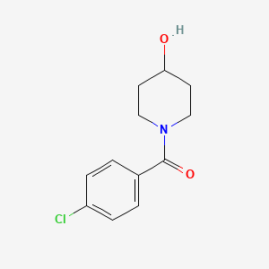 molecular formula C12H14ClNO2 B2575857 1-(4-氯苯甲酰基)哌啶-4-醇 CAS No. 86928-09-8
