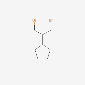 molecular formula C8H14Br2 B2575865 (1,3-Dibromopropan-2-yl)cyclopentane CAS No. 854915-47-2