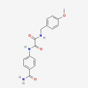 N1-(4-carbamoylphenyl)-N2-(4-methoxybenzyl)oxalamide