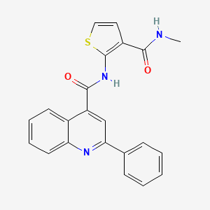 N-[3-(methylcarbamoyl)thiophen-2-yl]-2-phenylquinoline-4-carboxamide