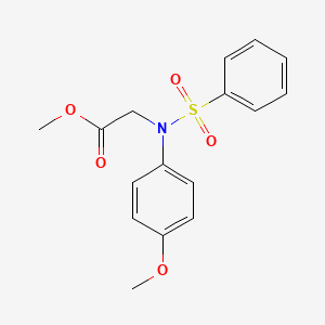 Methyl N-(4-methoxyphenyl)-N-(phenylsulfonyl)glycinate