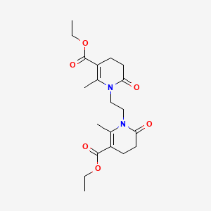 ethyl 1-{2-[5-(ethoxycarbonyl)-6-methyl-2-oxo-3,4-dihydro-1(2H)-pyridinyl]ethyl}-2-methyl-6-oxo-1,4,5,6-tetrahydro-3-pyridinecarboxylate