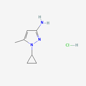 1-Cyclopropyl-5-methylpyrazol-3-amine;hydrochloride