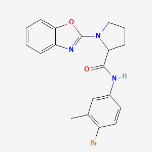 1-(benzo[d]oxazol-2-yl)-N-(4-bromo-3-methylphenyl)pyrrolidine-2-carboxamide