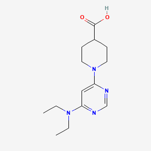 1-(6-(Diethylamino)pyrimidin-4-yl)piperidine-4-carboxylic acid