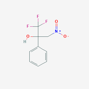 molecular formula C9H8F3NO3 B2575915 1,1,1-Trifluoro-3-nitro-2-phenylpropan-2-ol CAS No. 82945-27-5