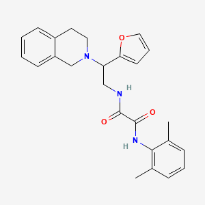 N1-(2-(3,4-dihydroisoquinolin-2(1H)-yl)-2-(furan-2-yl)ethyl)-N2-(2,6-dimethylphenyl)oxalamide