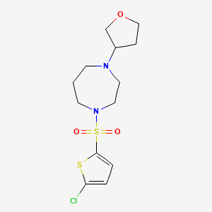 1-((5-Chlorothiophen-2-yl)sulfonyl)-4-(tetrahydrofuran-3-yl)-1,4-diazepane