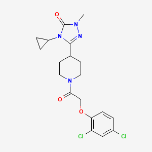 4-cyclopropyl-3-(1-(2-(2,4-dichlorophenoxy)acetyl)piperidin-4-yl)-1-methyl-1H-1,2,4-triazol-5(4H)-one