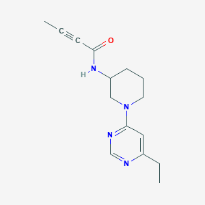 N-[1-(6-ethylpyrimidin-4-yl)piperidin-3-yl]but-2-ynamide