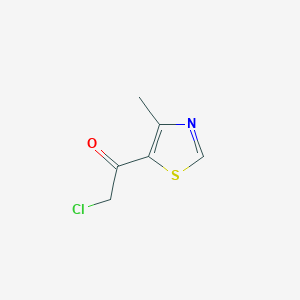 molecular formula C6H6ClNOS B2576019 Ethanone, 2-chloro-1-(4-methyl-5-thiazolyl)- CAS No. 859984-32-0